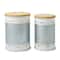 Glitzhome® Metal Storage Accent Table with Solid Wood Lid Set